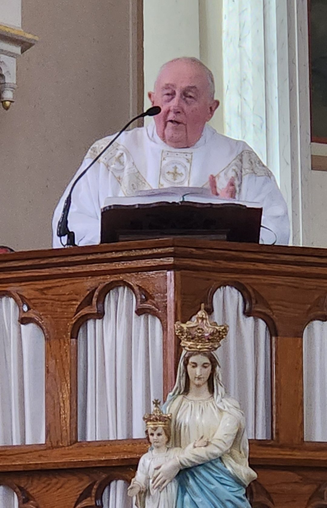 Fr. Brian W. Harrison, O.S. at Saint Mary of Victories